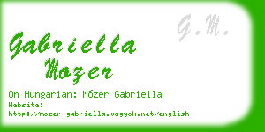 gabriella mozer business card