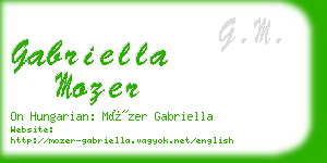 gabriella mozer business card